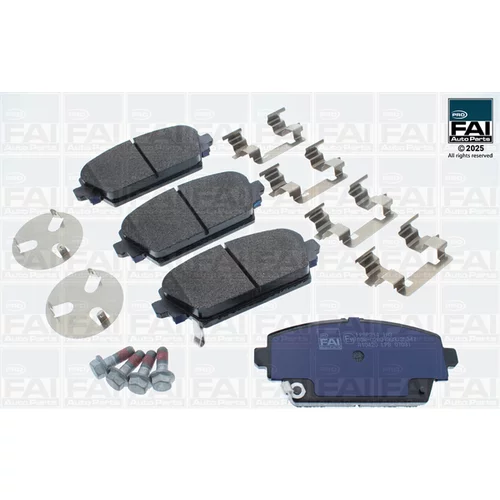 Sada brzdových platničiek kotúčovej brzdy FAI AutoParts FPBP314