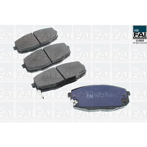 Sada brzdových platničiek kotúčovej brzdy FAI AutoParts FPBP376