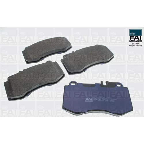 Sada brzdových platničiek kotúčovej brzdy FAI AutoParts FPBP631