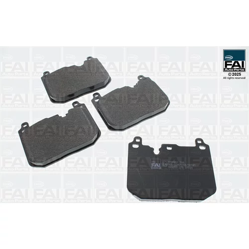 Sada brzdových platničiek kotúčovej brzdy FAI AutoParts FPBP651