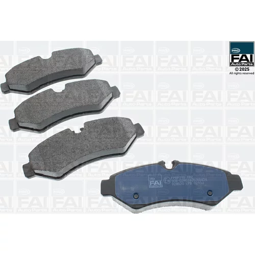 Sada brzdových platničiek kotúčovej brzdy FAI AutoParts FPBP710
