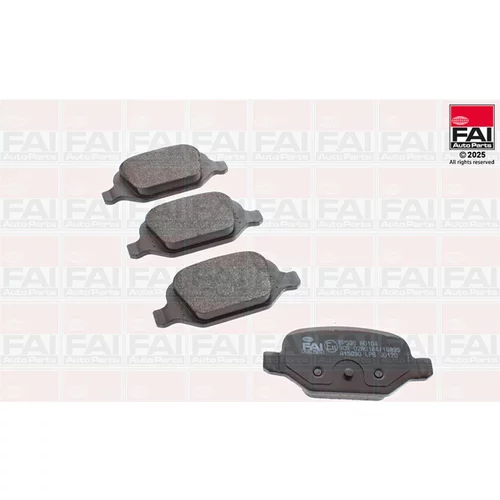 Sada brzdových platničiek kotúčovej brzdy FAI AutoParts BP536