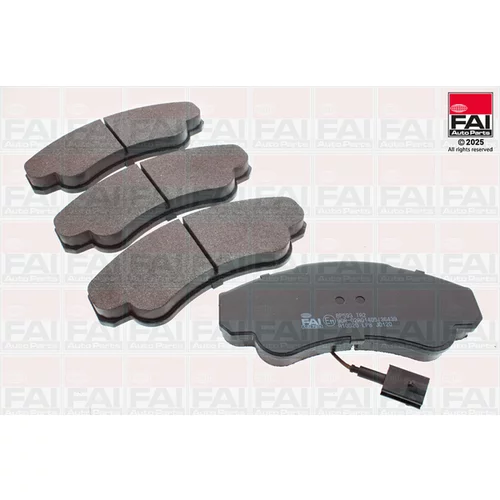 Sada brzdových platničiek kotúčovej brzdy FAI AutoParts BP593