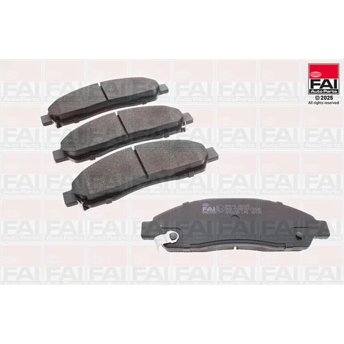 Sada brzdových platničiek kotúčovej brzdy FAI AutoParts BP619