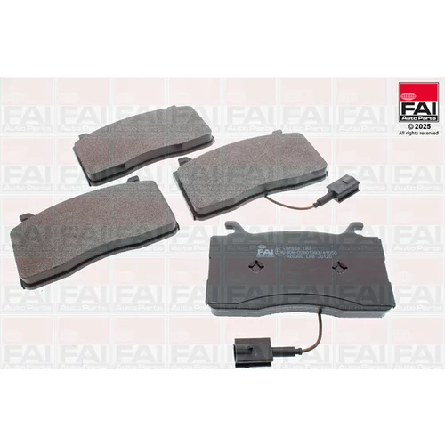 Sada brzdových platničiek kotúčovej brzdy FAI AutoParts BP654