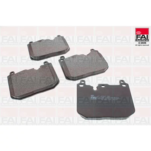 Sada brzdových platničiek kotúčovej brzdy FAI AutoParts BP667