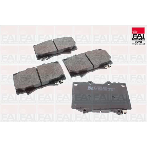 Sada brzdových platničiek kotúčovej brzdy FAI AutoParts BP668