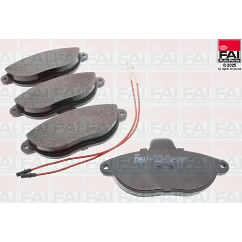 Sada brzdových platničiek kotúčovej brzdy FAI AutoParts BP698