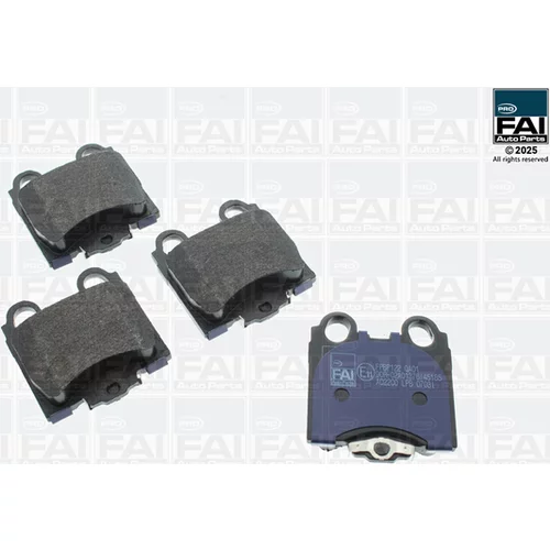 Sada brzdových platničiek kotúčovej brzdy FAI AutoParts FPBP122