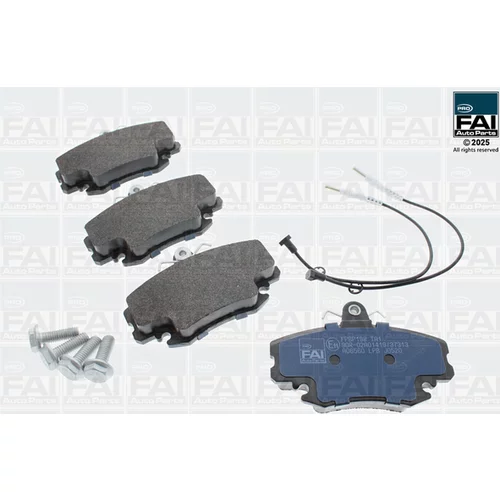 Sada brzdových platničiek kotúčovej brzdy FAI AutoParts FPBP198