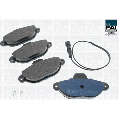 Sada brzdových platničiek kotúčovej brzdy FAI AutoParts FPBP202