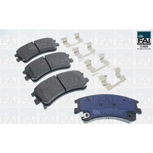 Sada brzdových platničiek kotúčovej brzdy FAI AutoParts FPBP268