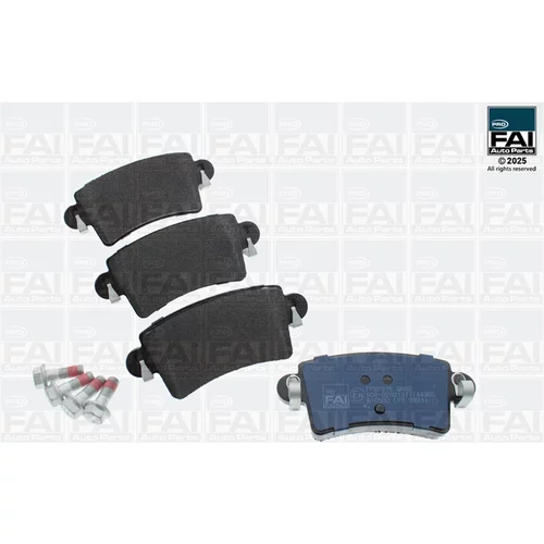 Sada brzdových platničiek kotúčovej brzdy FAI AutoParts FPBP316