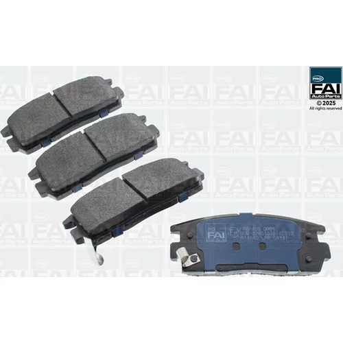 Sada brzdových platničiek kotúčovej brzdy FAI AutoParts FPBP455