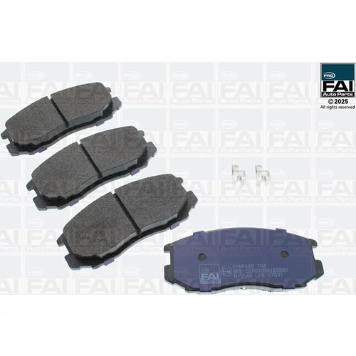 Sada brzdových platničiek kotúčovej brzdy FAI AutoParts FPBP486