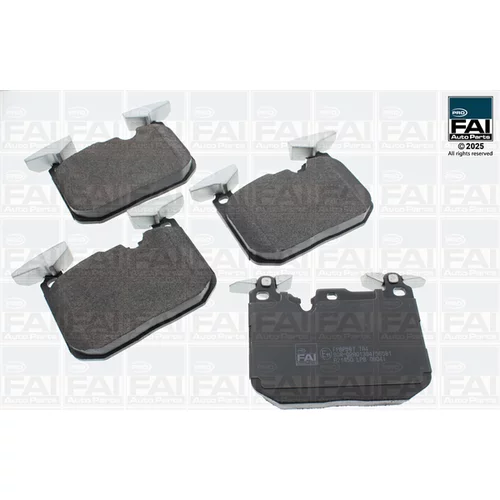 Sada brzdových platničiek kotúčovej brzdy FAI AutoParts FPBP587