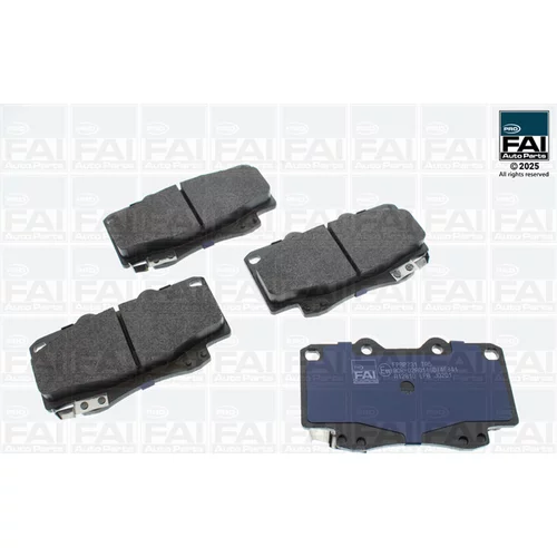 Sada brzdových platničiek kotúčovej brzdy FAI AutoParts FPBP731