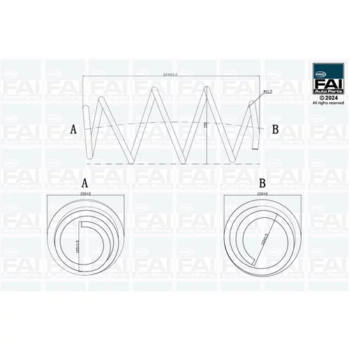 Pružina podvozku FAI AutoParts FPCS148