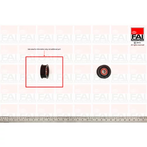 Vratná/vodiaca kladka rebrovaného klinového remeňa FAI AutoParts T1032