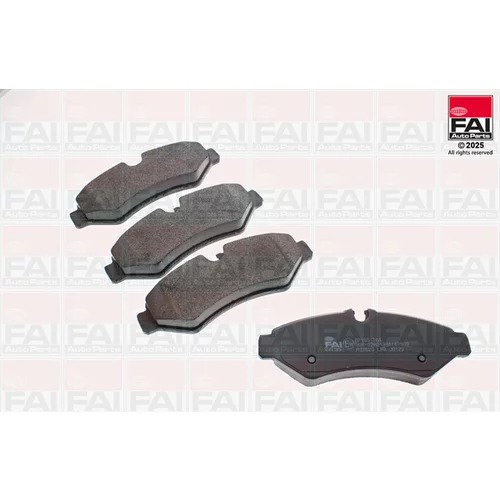 Sada brzdových platničiek kotúčovej brzdy FAI AutoParts BP195