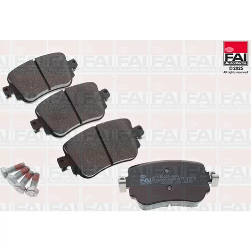 Sada brzdových platničiek kotúčovej brzdy FAI AutoParts BP221