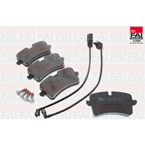 Sada brzdových platničiek kotúčovej brzdy FAI AutoParts BP241