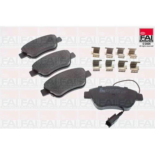 Sada brzdových platničiek kotúčovej brzdy FAI AutoParts BP294