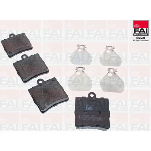 Sada brzdových platničiek kotúčovej brzdy FAI AutoParts BP335