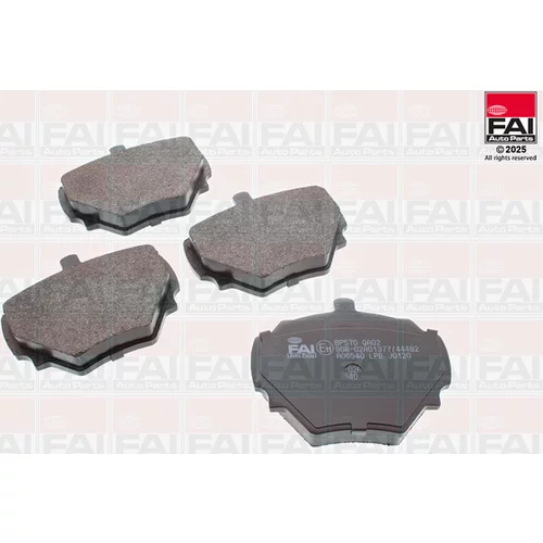 Sada brzdových platničiek kotúčovej brzdy FAI AutoParts BP570