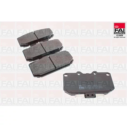 Sada brzdových platničiek kotúčovej brzdy FAI AutoParts BP621