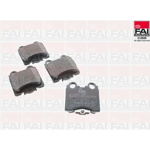 Sada brzdových platničiek kotúčovej brzdy FAI AutoParts BP641