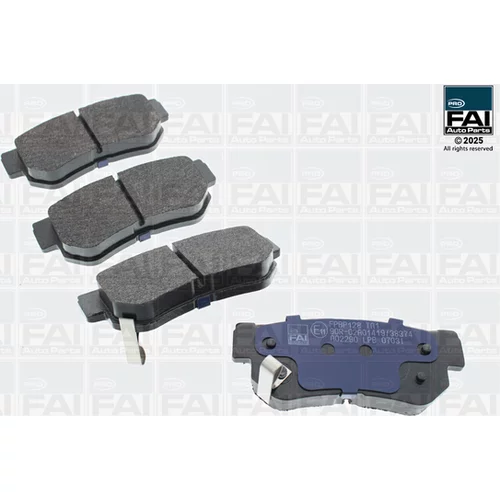 Sada brzdových platničiek kotúčovej brzdy FAI AutoParts FPBP128