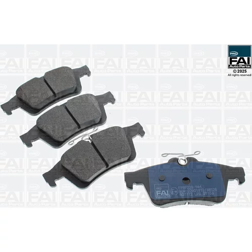 Sada brzdových platničiek kotúčovej brzdy FAI AutoParts FPBP229