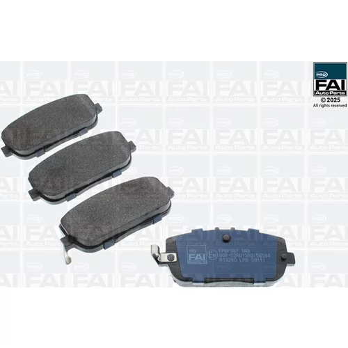 Sada brzdových platničiek kotúčovej brzdy FAI AutoParts FPBP397
