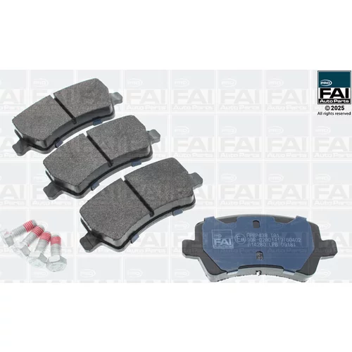Sada brzdových platničiek kotúčovej brzdy FAI AutoParts FPBP438