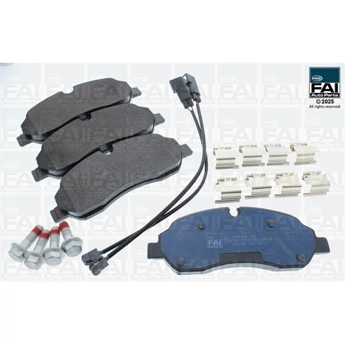 Sada brzdových platničiek kotúčovej brzdy FAI AutoParts FPBP608