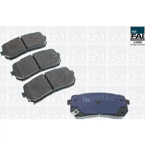 Sada brzdových platničiek kotúčovej brzdy FAI AutoParts FPBP675