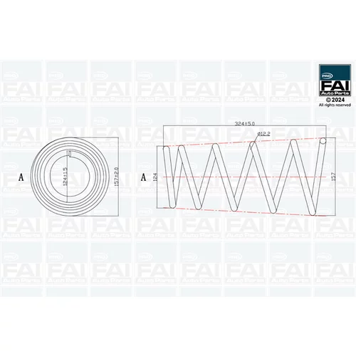Pružina podvozku FAI AutoParts FPCS179