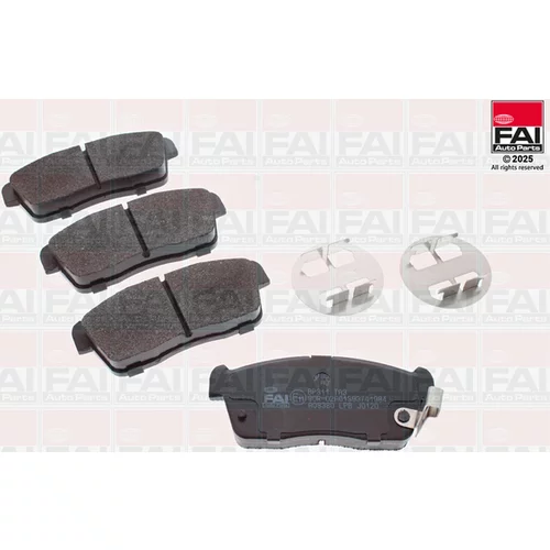 Sada brzdových platničiek kotúčovej brzdy FAI AutoParts BP311