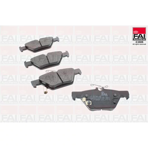 Sada brzdových platničiek kotúčovej brzdy FAI AutoParts BP591