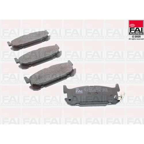 Sada brzdových platničiek kotúčovej brzdy FAI AutoParts BP661