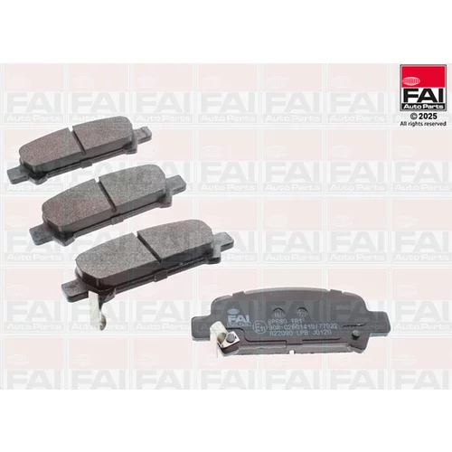 Sada brzdových platničiek kotúčovej brzdy FAI AutoParts BP680