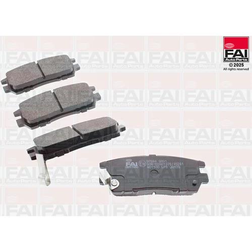 Sada brzdových platničiek kotúčovej brzdy FAI AutoParts BP684
