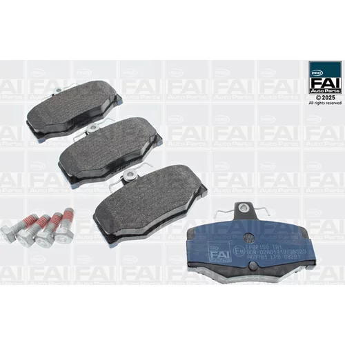 Sada brzdových platničiek kotúčovej brzdy FAI AutoParts FPBP159