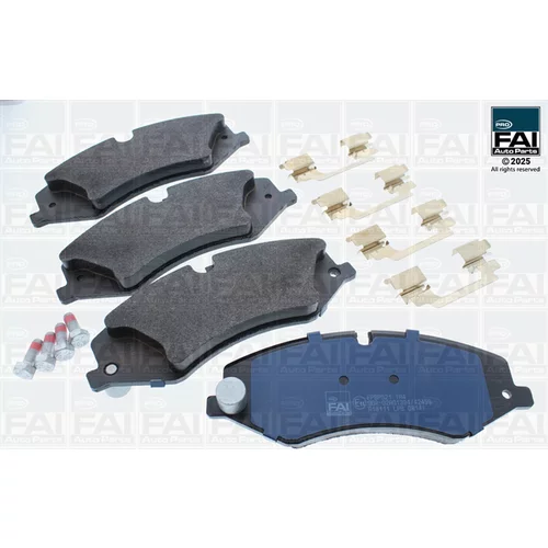 Sada brzdových platničiek kotúčovej brzdy FAI AutoParts FPBP521