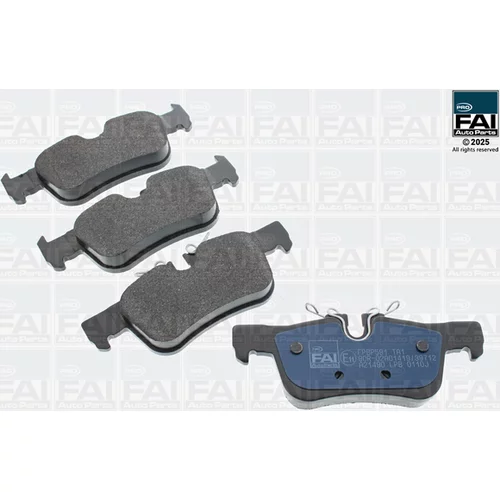 Sada brzdových platničiek kotúčovej brzdy FAI AutoParts FPBP591