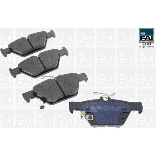 Sada brzdových platničiek kotúčovej brzdy FAI AutoParts FPBP621