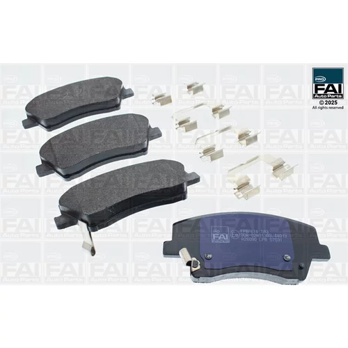 Sada brzdových platničiek kotúčovej brzdy FAI AutoParts FPBP674