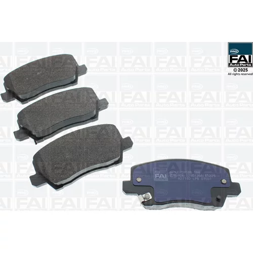 Sada brzdových platničiek kotúčovej brzdy FAI AutoParts FPBP688