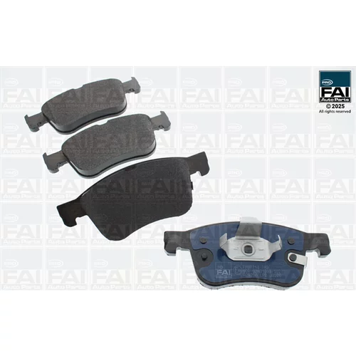 Sada brzdových platničiek kotúčovej brzdy FAI AutoParts FPBP714